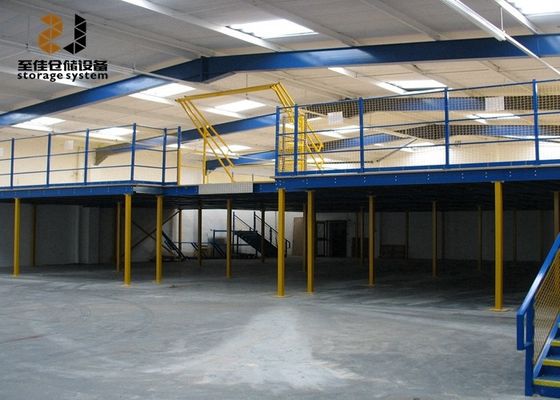 Qualité  Multi Level Safety Industrial Mezzanine Floors Epoxy Powder Coated usine