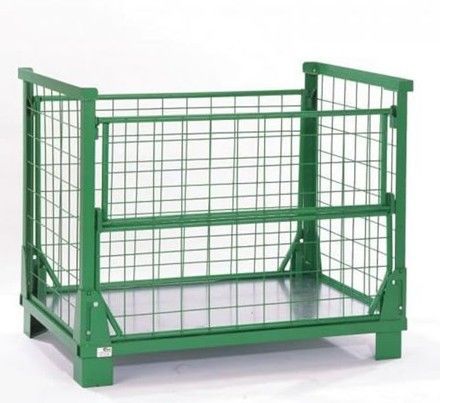 Cage en treillis métalliques soudés multicolores, cages de stockage en treillis métalliques pliables