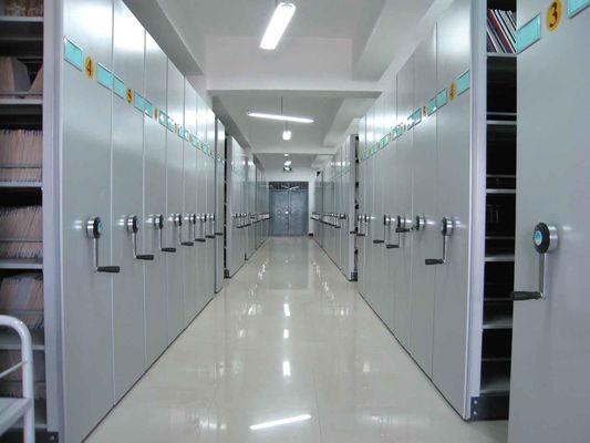 Systèmes de stockage de fichiers en acier à haute densité pour bibliothèque / école / bureau / banque