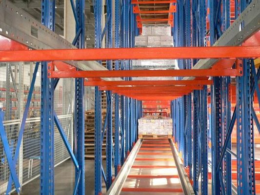 Système de stockage de rayonnages de palettes Orange / Blue Shuttle, Système de rayonnage de palettes sélectif