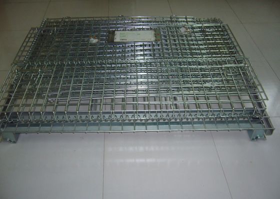 Cage de treillis métallique en acier inoxydable pliable pliable contenant des treillis métalliques lourds