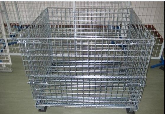 Cage en treillis galvanisé pour le stockage des marchandises en entrepôt