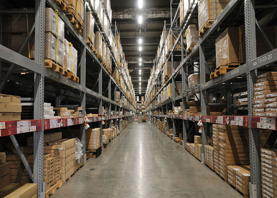 Étagères de stockage en acier à rouleaux froids réglables, systèmes de rangement de stockage en entrepôt
