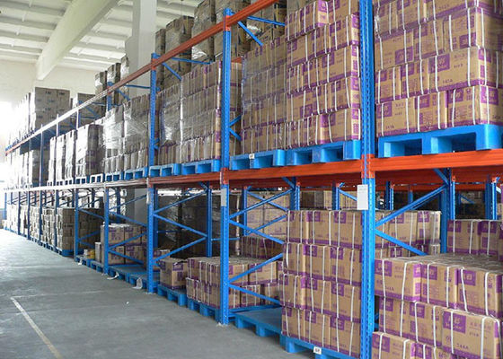 Étagères de stockage en acier à rouleaux froids réglables, systèmes de rangement de stockage en entrepôt