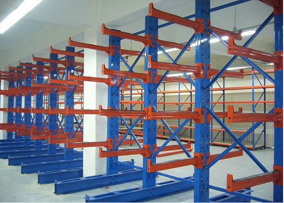 Q235B Étagères à levure à double face en acier, étagères de stockage de bois à levure