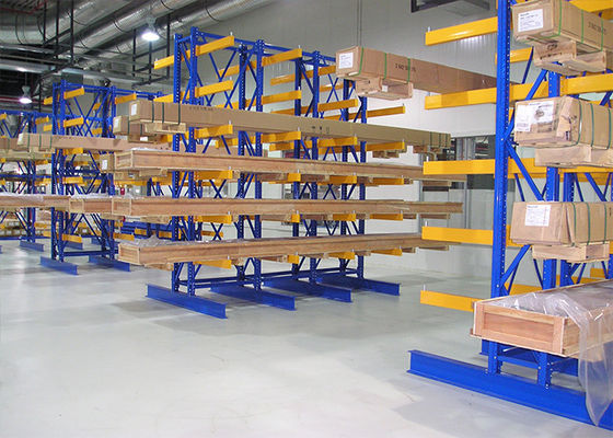 Q235B Étagères à levure à double face en acier, étagères de stockage de bois à levure