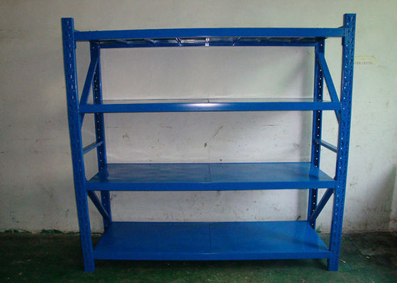 Étagère de rangement légère pour entrepôt 100 kg-120 kg/couche Étagère à fente industrielle