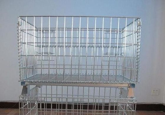 Cage en treillis galvanisé pour le stockage des marchandises en entrepôt
