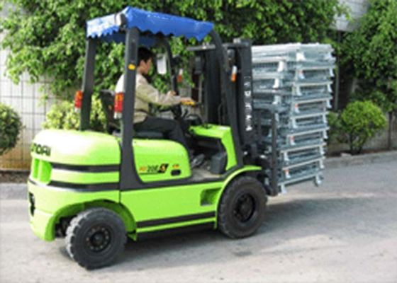 Finition en zinc de treillis métallique rigide pliable avec frein à pieds / rouleaux