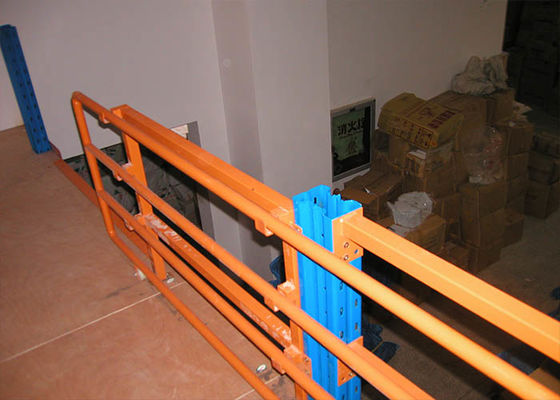 Plateforme de stockage industriel en acier à laminage à froid de 2 niveaux Couleur orange / bleu