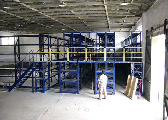 Couche en poudre de planchers industriels en acier mezzanine avec passerelles pour entrepôt