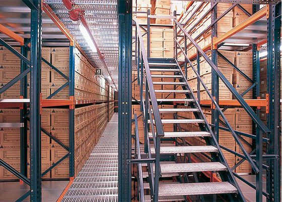 Systèmes de stockage de mezzanine en acier industriel à plusieurs niveaux