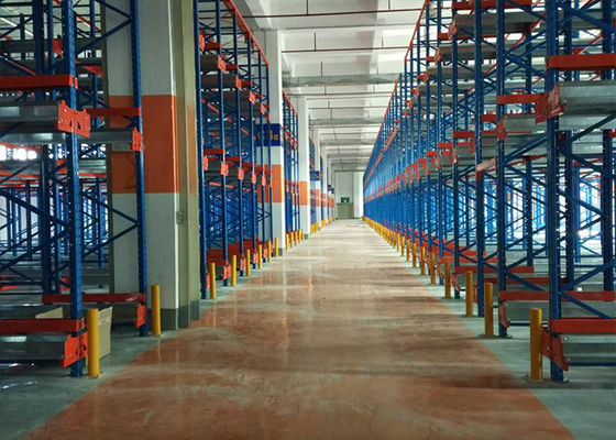 Système de stockage de palettes par navette radio, étagères de stockage industriel
