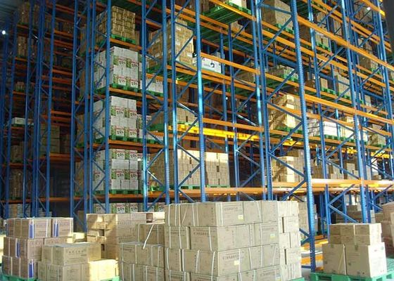 Système de stockage réglable pour les palettes lourdes en acier pour entrepôt