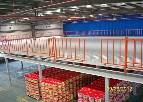 Structure en acier de sécurité Planchers mézanins industriels, plateforme de stockage mézanin assemblée