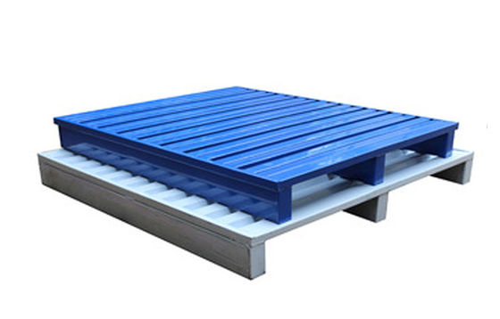 Palettes en acier galvanisé pour l'entreposage de matériaux lourds Palettes métalliques empilables