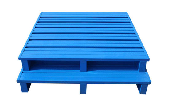 Palettes en acier galvanisé pour l'entreposage de matériaux lourds Palettes métalliques empilables