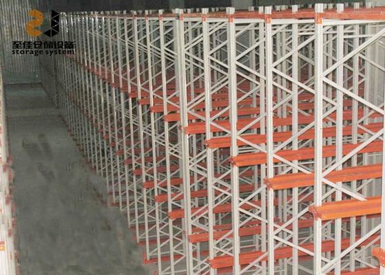 Système de stockage de palettes à haute densité, système de stockage de palettes à débit