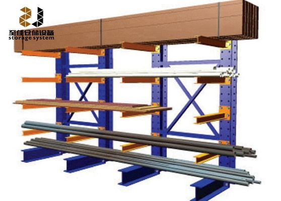 Étagères de stockage à levier lourd industriel à côté unique / à côté double