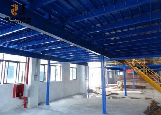 Étagères en acier Q235 / 245 sans boulons / rivets, entrepôts, planchers mézanins pour bâtiments