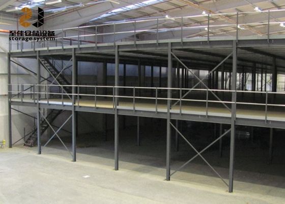 Époxy poudre revêtue de mezzanine industrielle étages 2 couches de stockage
