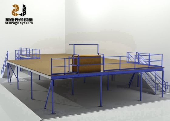 Étagère sans boulons / rivets Max 6000 mm verticale pour l' utilisation en entrepôt Deck mezzanine