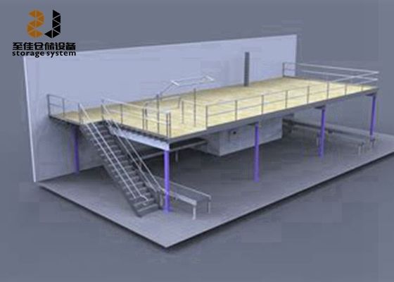 Travaux lourds de stockage industriel à plusieurs niveaux Planchers de mezzanine facilement assemblés