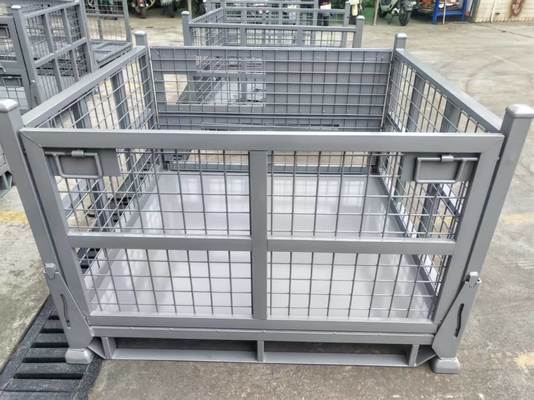 Rayonnages d'entrepôt empilables à revêtement en poudre pour pièces automobiles