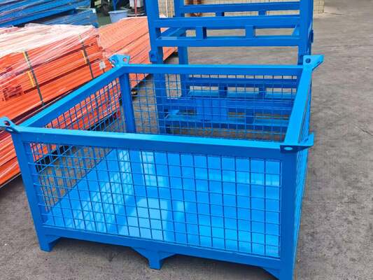 Bacs de stockage empilables non rétractables pour entrepôts